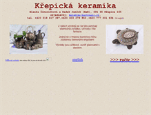Tablet Screenshot of krepicka.artkeramika.cz